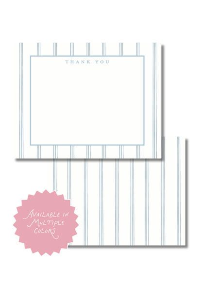 Pastel Stripe Thank You Note