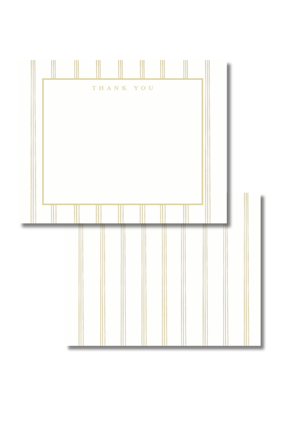 Pastel Stripe Thank You Note