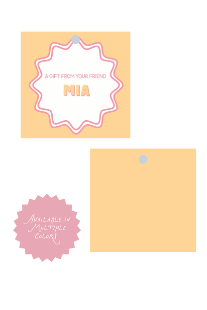 Wavy Fun Gift Tag