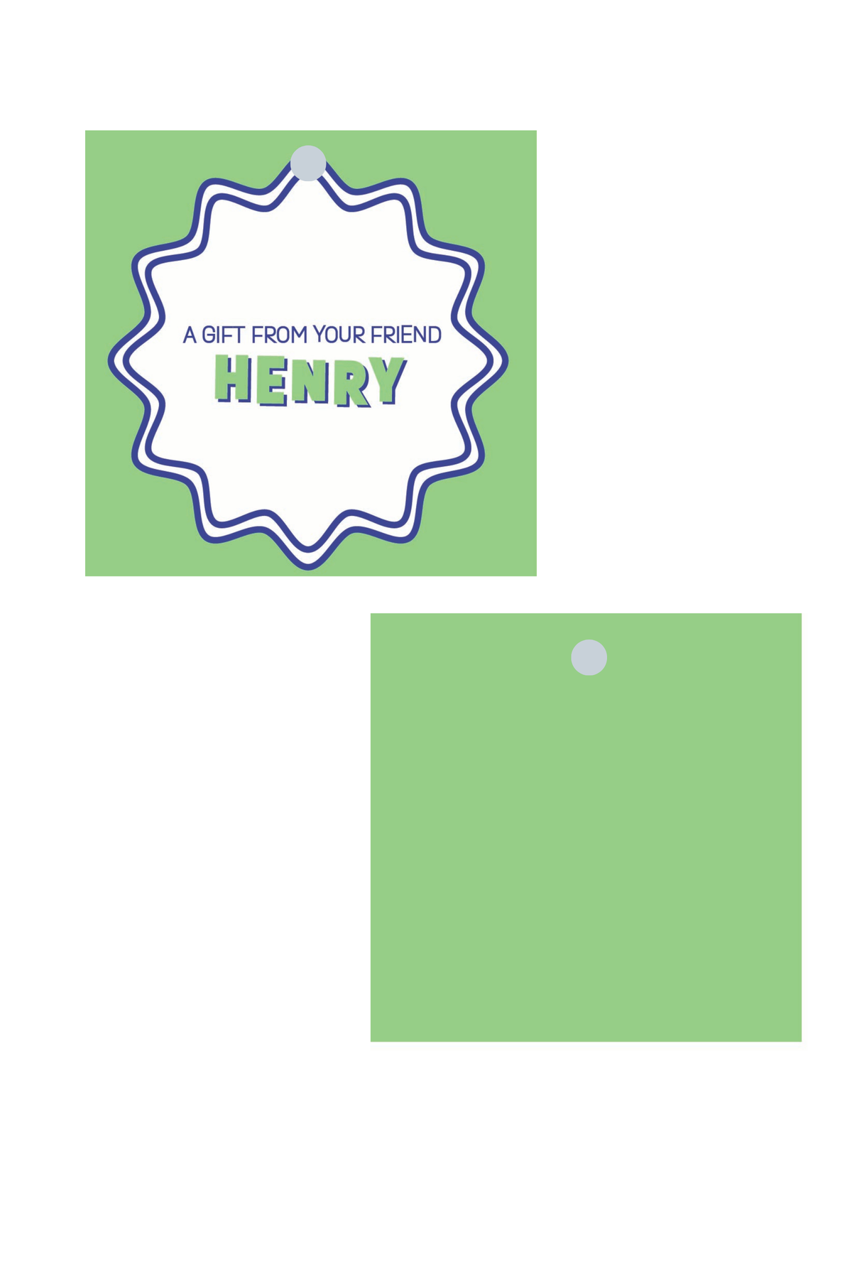 Wavy Fun Gift Tag