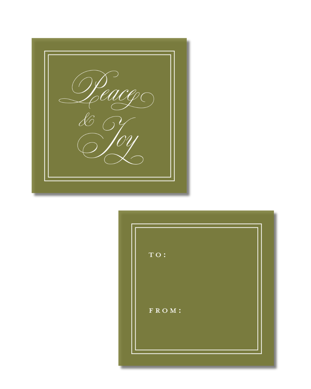 Classic Green Gift Tag