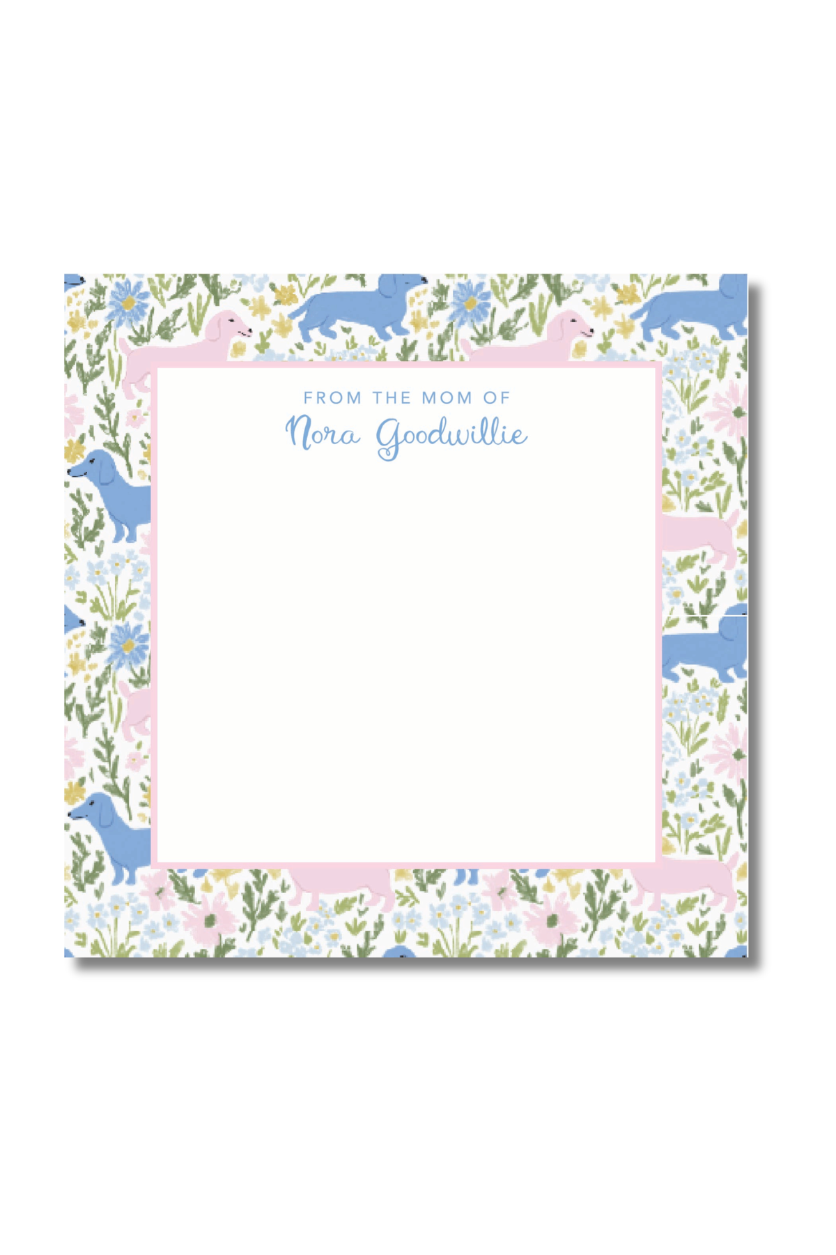 Darling Daschund Notepad