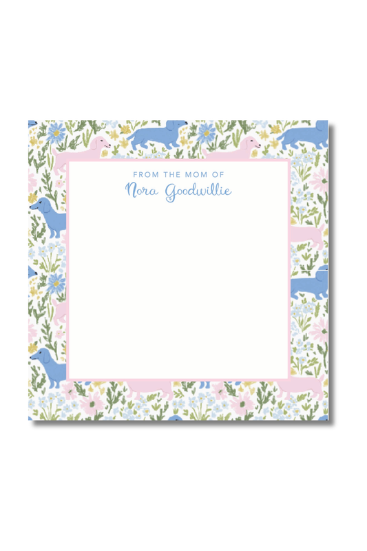 Darling Daschund Notepad
