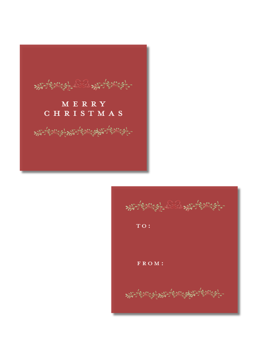 Holiday Garland Gift Tag