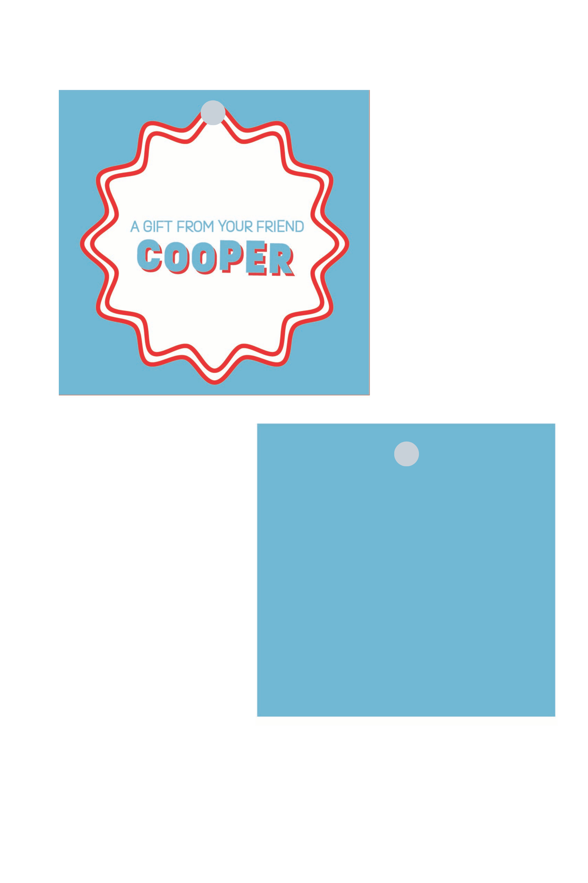 Wavy Fun Gift Tag
