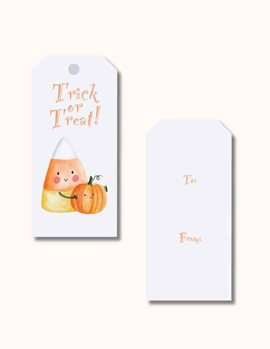 Candy Corn Halloween Tag